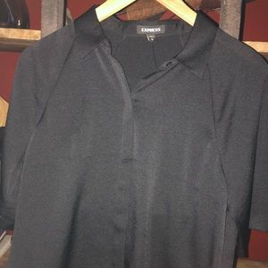 SOLD!! NWT-Express Black Button Down Blouse